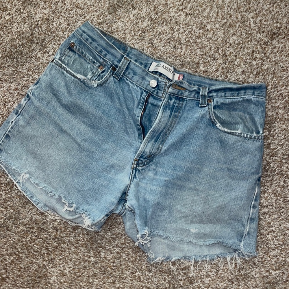 Distressed vintage Levi’s shorts